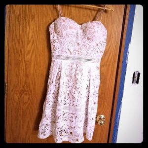 White crochet dress
